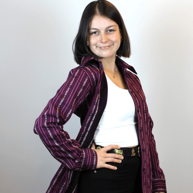 Chemise cintrée - violette 