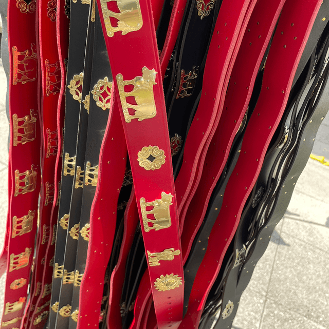 Ceinture cuir Appenzell - Largeur 4 cm - rouge