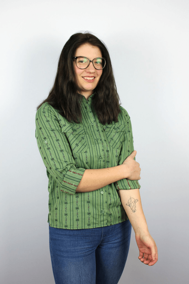 Chemise COOL MAX avec Col L.M Verte