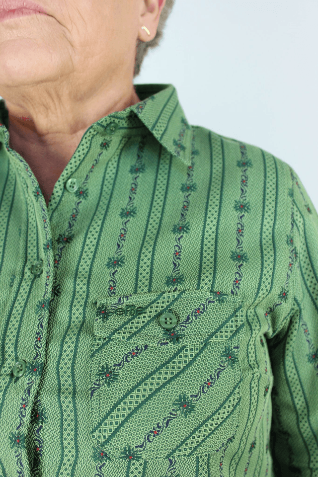 Chemise COOL MAX avec Col L.M Verte