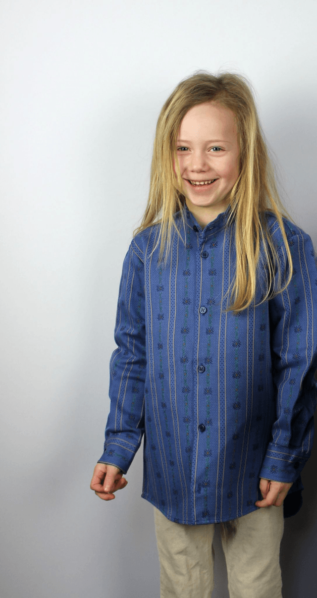Chemise Enfant Bleue Marine