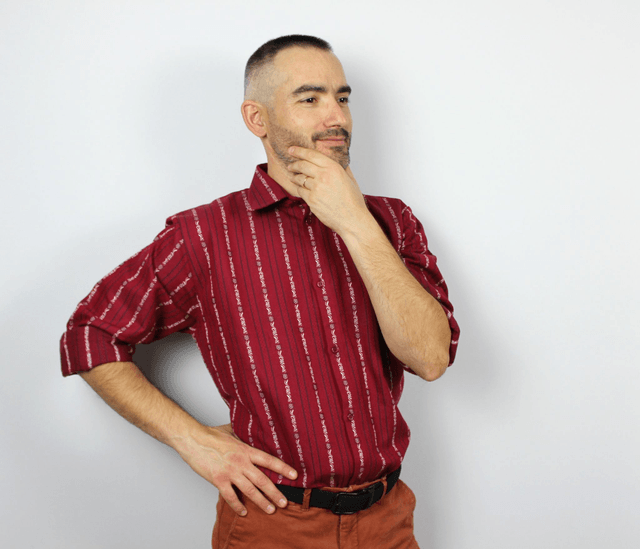 Chemise avec Col L.M Rouge