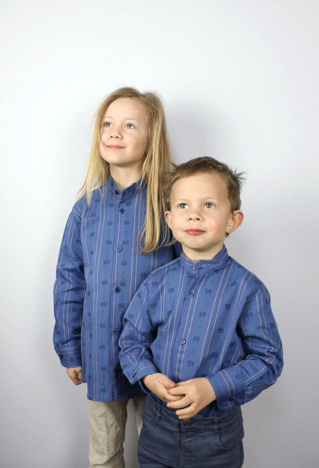 Chemise Enfant Bleue Marine