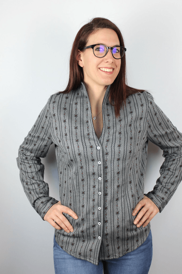 Chemise décolleté L.M Anthracite