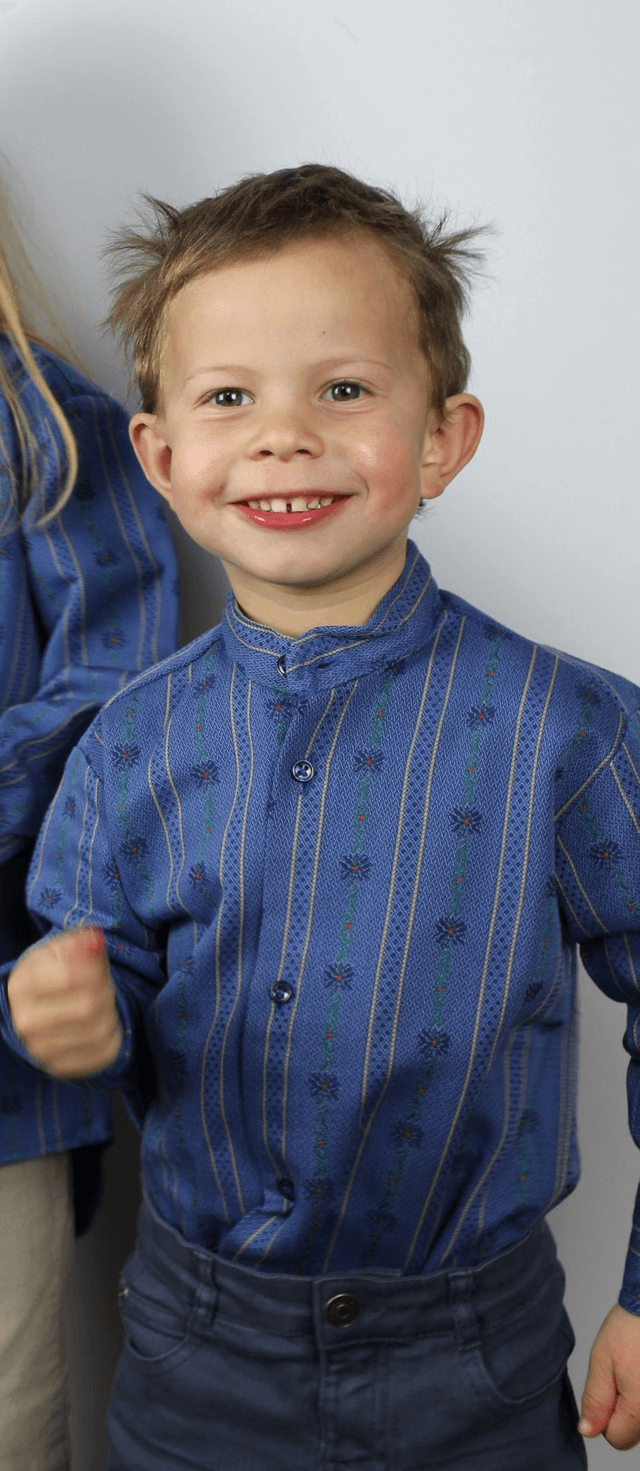 Chemise Enfant Bleue Marine
