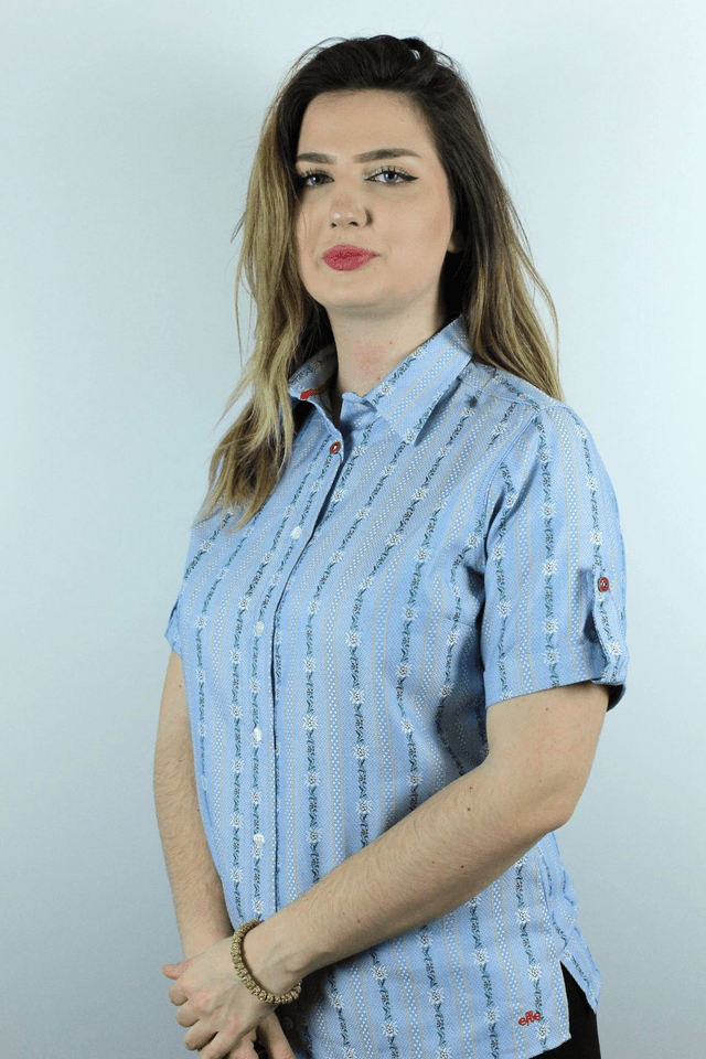 Cool Max Chemise avec Col M.C Bleu Ciel