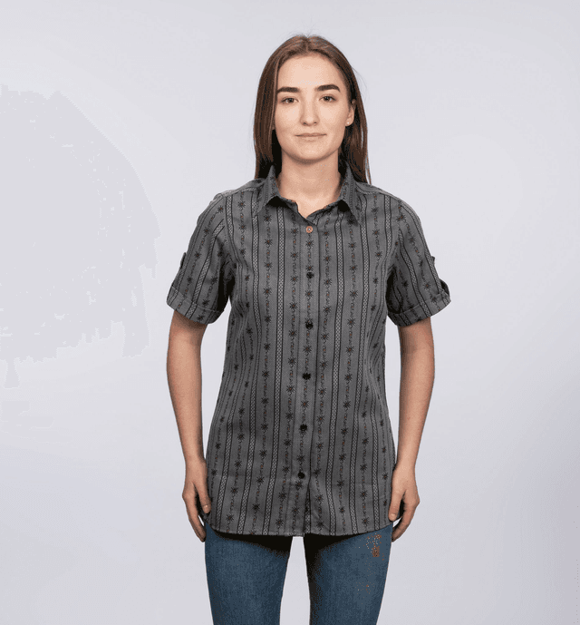 Cool Max Chemise avec Col M.C Anthracite