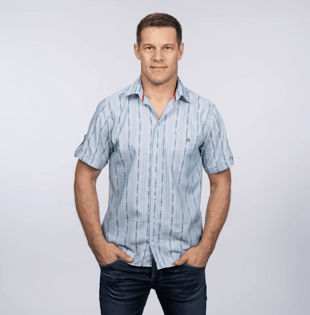 Cool Max Chemise avec Col M.C Bleu Ciel